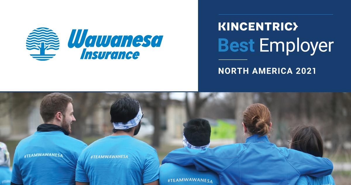 Wawanesa Insurance recognized as 2021 Kincentric Best Employer